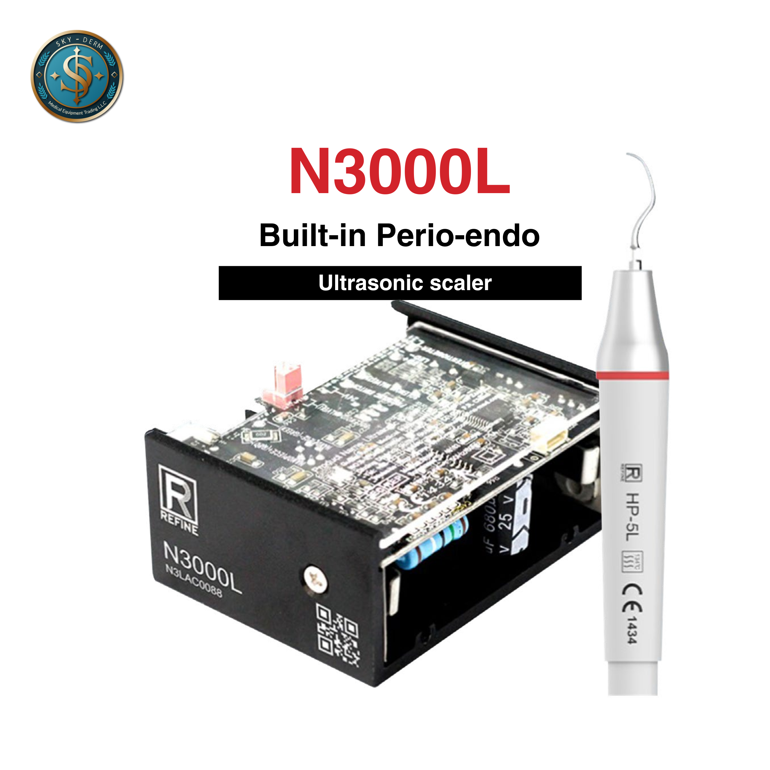 Refine N3000L | Built-In Ultrasonic Scaler for Dental Units