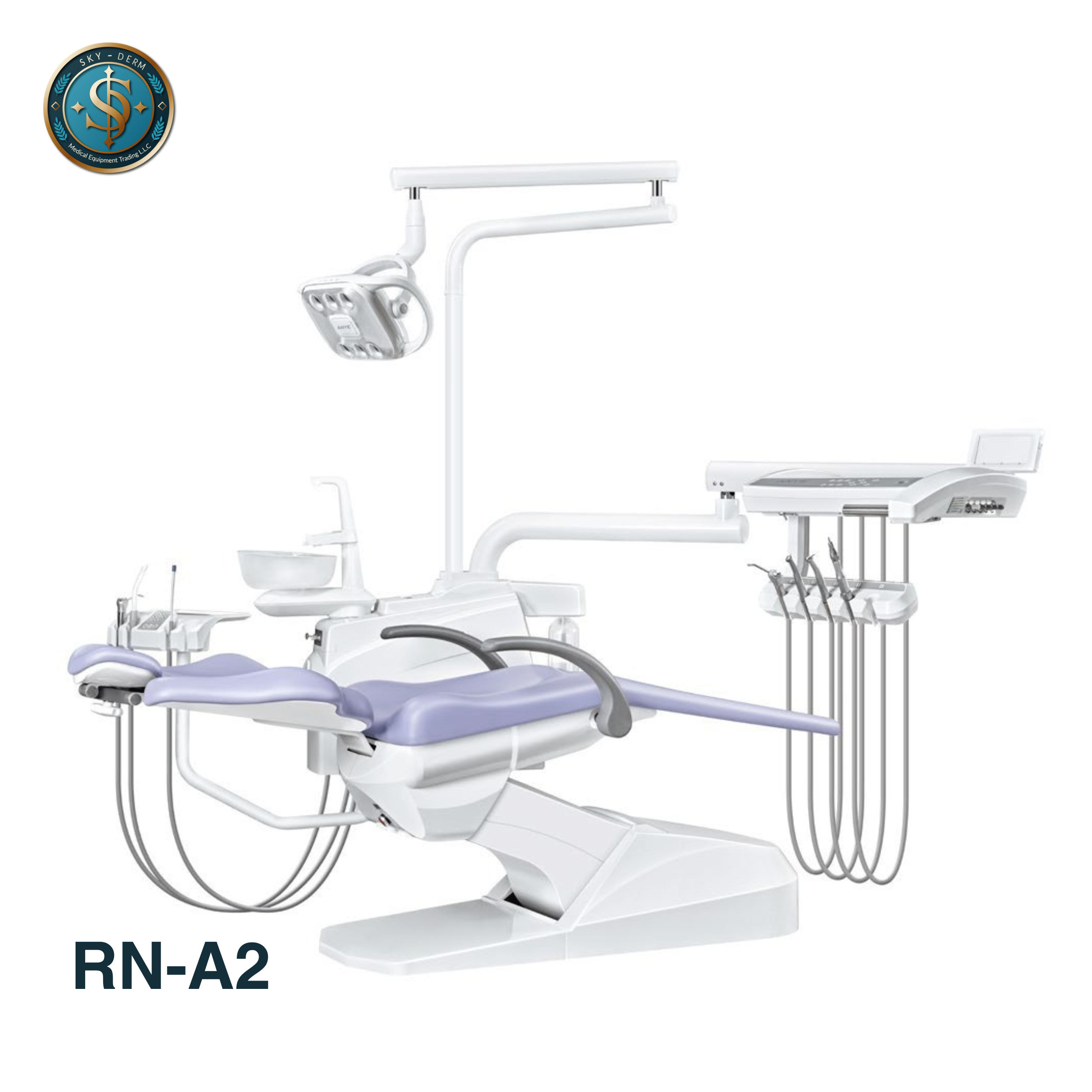 RN-A2 Dental Unit | Practical Dental Chair with LED Light & Safety Stop
