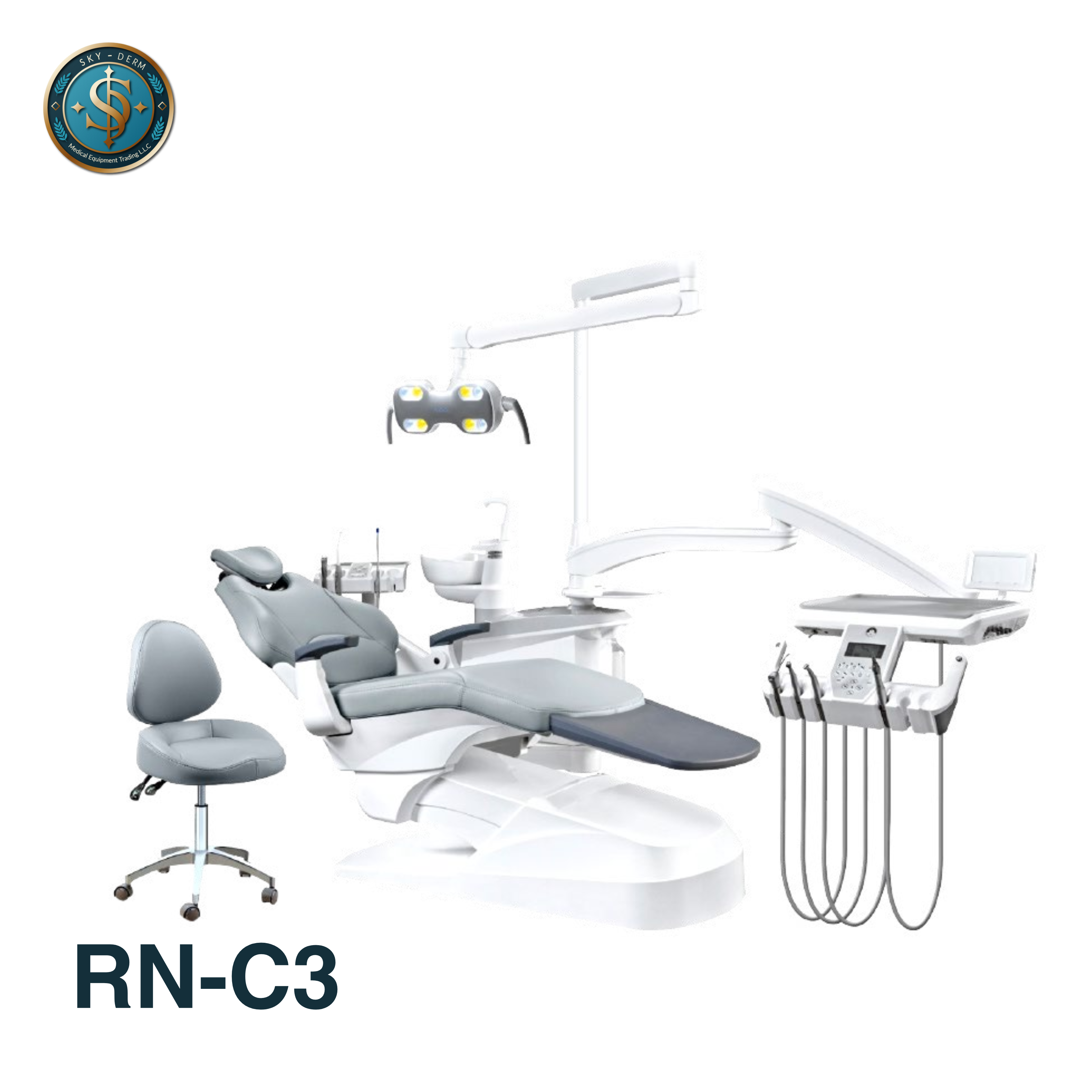 RN-C3 Dental Unit | Advanced Dental Chair with LED & Safety Stop
