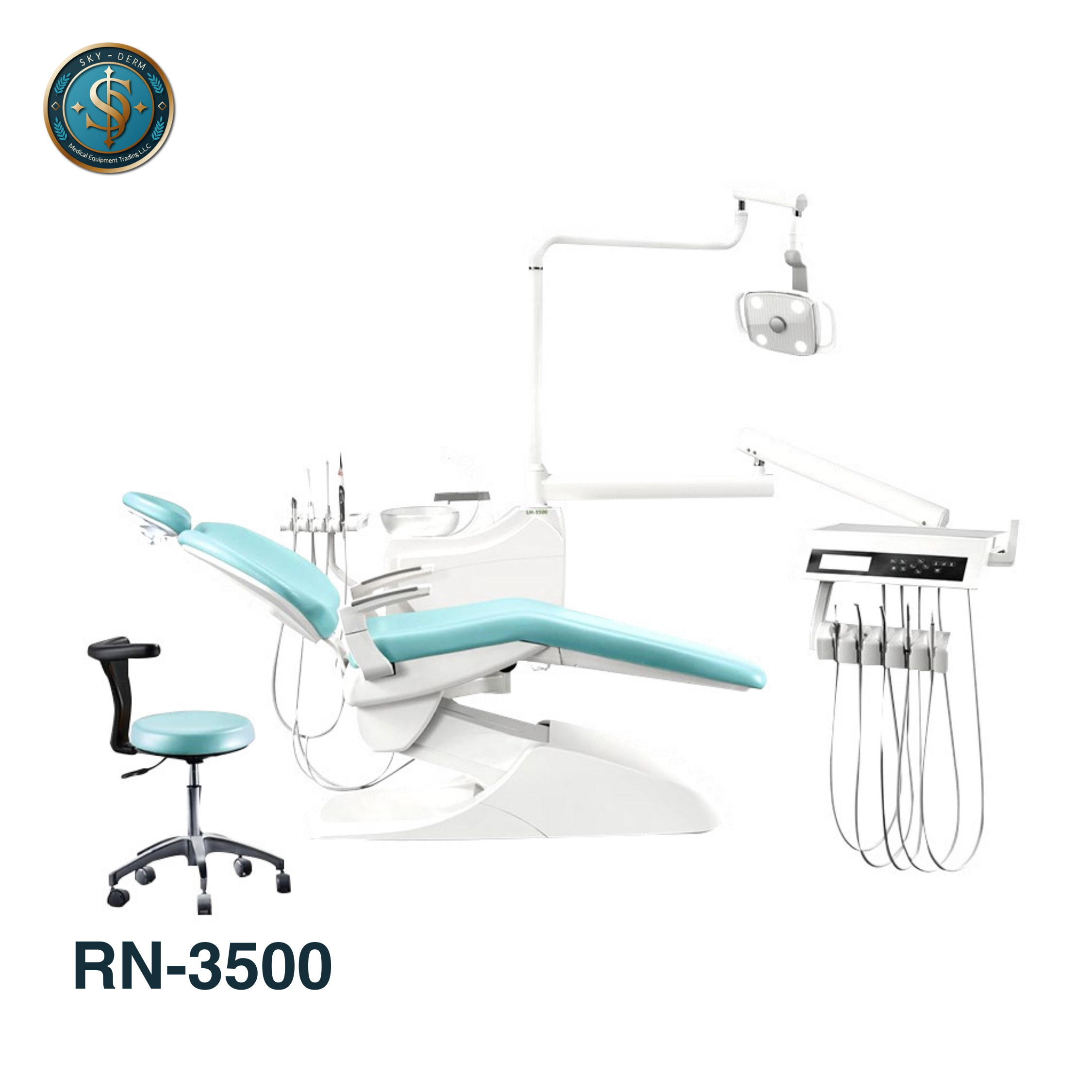 RN-3500 Dental Unit | Full-Featured Dental Chair with LED & Safety Stop