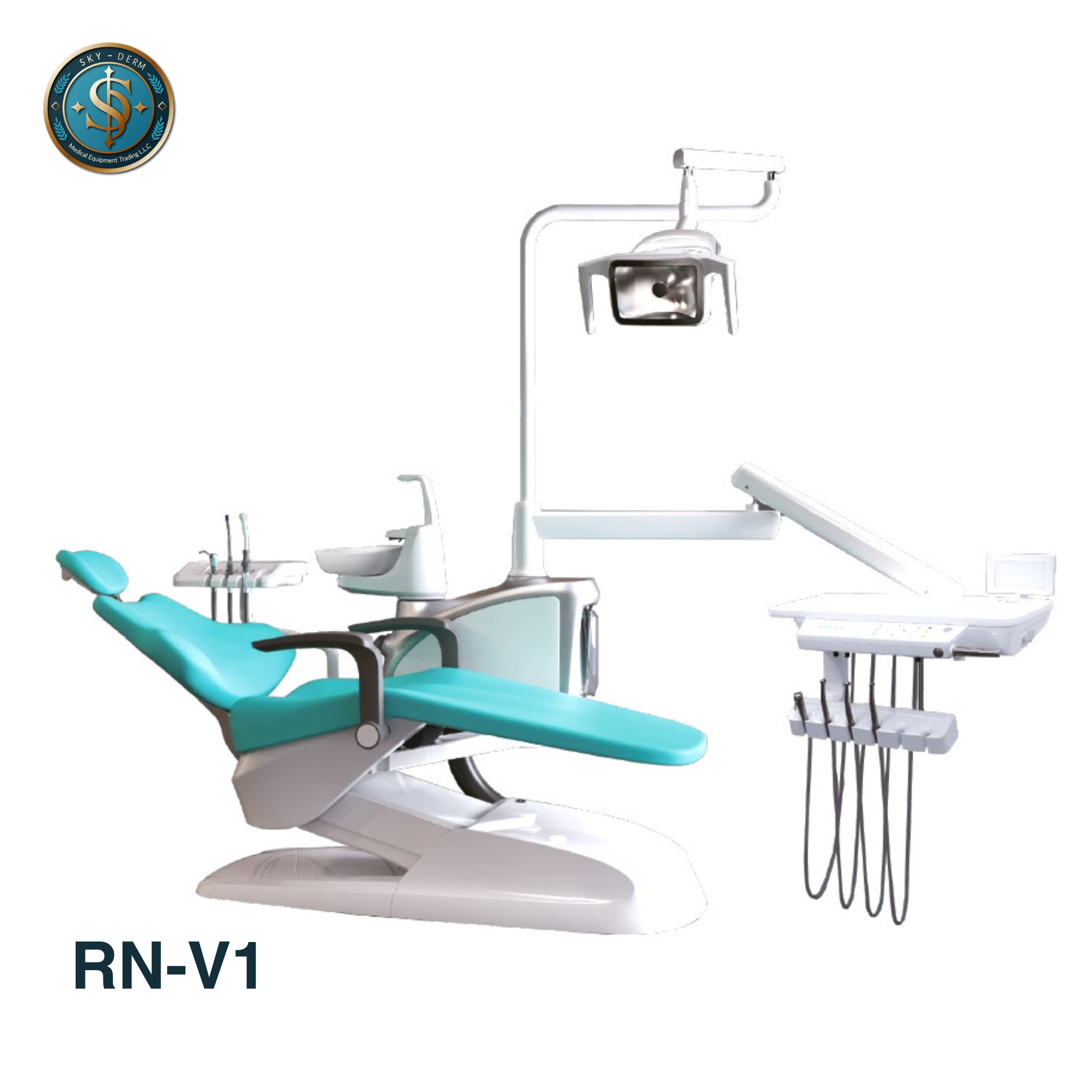 RN-V1 Dental Unit | Luxury Dental Chair with PU Cushion & Multifunction Control